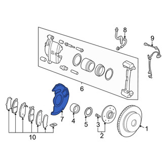 Honda OE - Front Brake Dust Shield