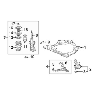 Honda OE - Front Suspension - Suspension Components (Hatchback)