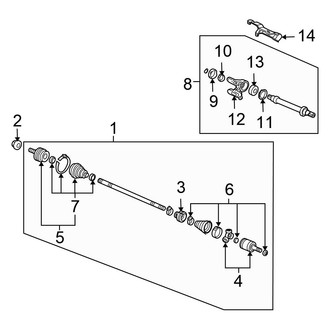 Honda OE - Front Suspension - Drive Axles (Hatchback)
