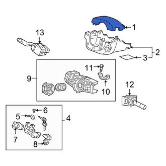 Honda OE - Upper Steering Column Cover