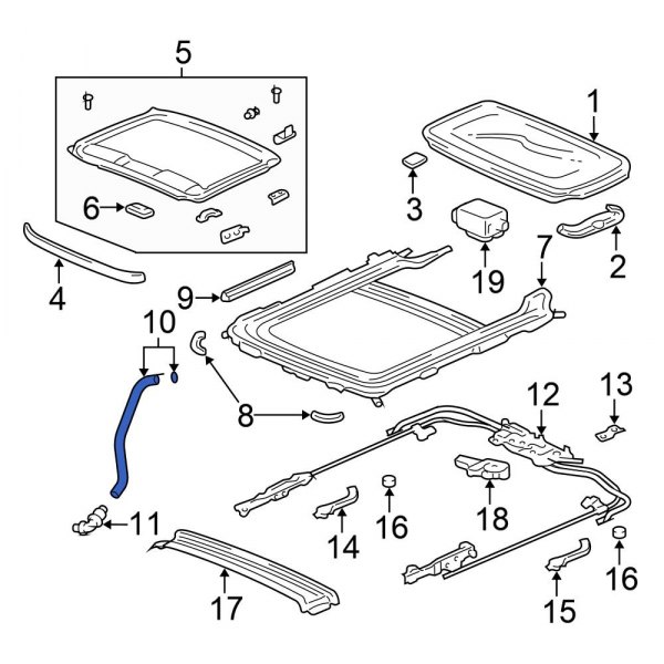 Sunroof Drain Hose