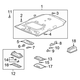 Honda OE - Roof - Interior Trim (Hatchback)
