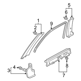 Honda OE - Pillars, Rocker & Floor - Interior Trim (Hatchback)