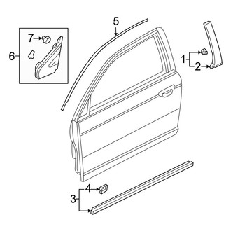 Honda OE - Door - Exterior Trim (Hatchback)