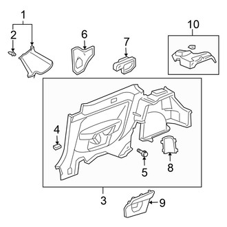 Honda OE - Quarter Panel - Interior Trim (Hatchback)