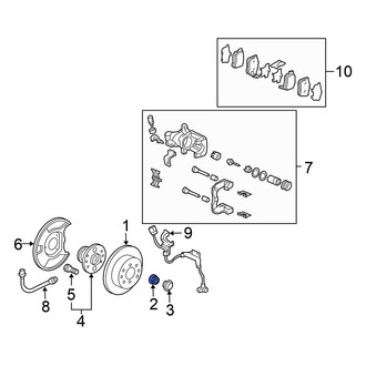 Honda OE - Rear Axle Nut