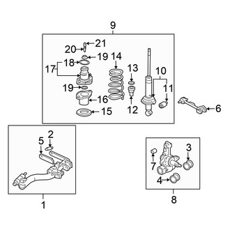Honda OE - Rear Suspension - Suspension Components (Hatchback)