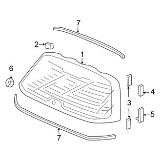 Honda OE - Lift Gate - Glass (Hatchback)