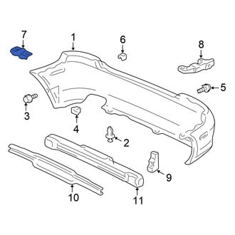 Honda OE - Rear Left Bumper Cover Bracket