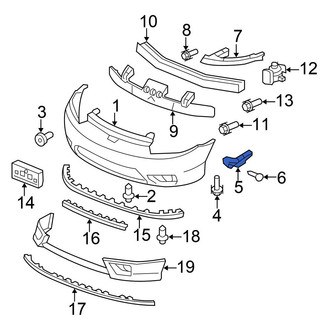 Honda OE - Front Left Bumper Guide