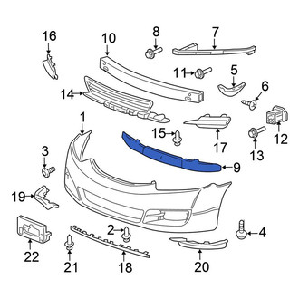 Honda OE - Front Bumper Impact Absorber