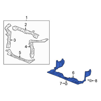 Honda OE - Front Radiator Support Splash Shield