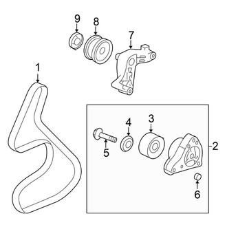 Honda OE - Cooling - Belts