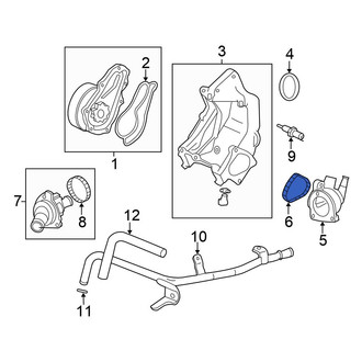 Honda OE - Engine Coolant Inlet Flange Seal
