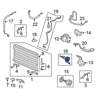 Honda OE - A/C Compressor Clutch Coil