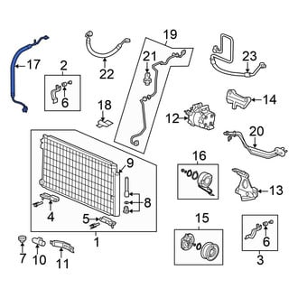 Honda OE - A/C Refrigerant Suction Hose