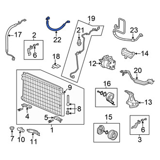 Honda OE - A/C Refrigerant Discharge Hose