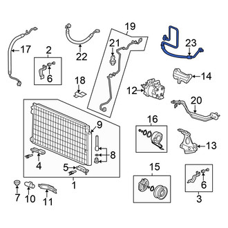 Honda OE - A/C Refrigerant Discharge Hose