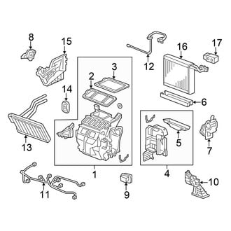 Honda OE - Air Conditioner & Heater - Evaporator & Heater Components