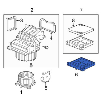 Honda OE - Cabin Air Filter Case