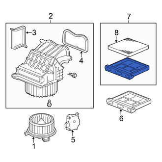 Honda OE - Cabin Air Filter Case