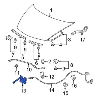 Honda OE - Front Hood Lock