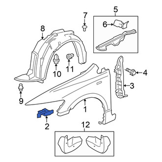 Honda OE - Left Fender Bracket