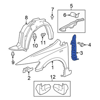 Honda OE - Front Left Fender Splash Shield