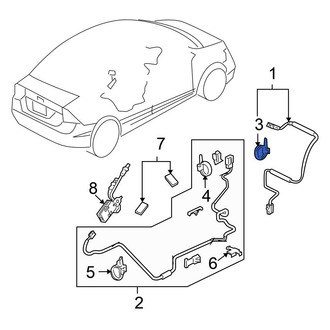 Honda OE - Front Antenna Cable Clip