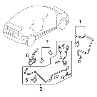 Honda OE - Electrical - Antenna (Radio), (DX / EX / EX-L / GX / LX / LX-S Sedan)