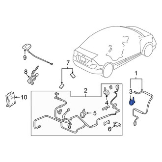 Honda OE - Front Antenna Cable Clip