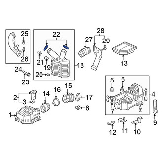 Honda OE - Engine Air Intake Resonator Seal