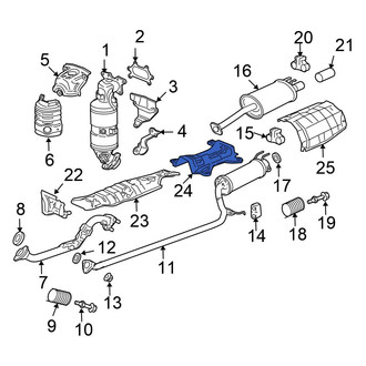 Honda OE - Rear Exhaust Heat Shield