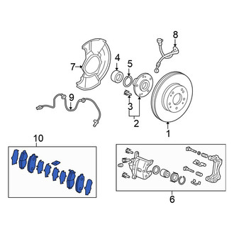 Honda OE - Front Disc Brake Pad Set