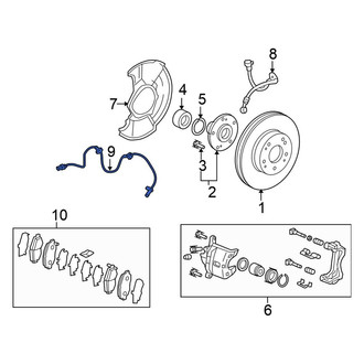 Honda OE - Front Right ABS Wheel Speed Sensor