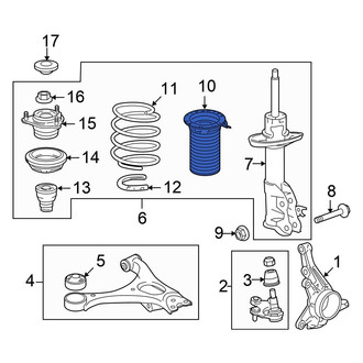 Honda OE - Rear Upper Coil Spring Insulator