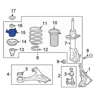 Honda OE - Front Suspension Strut Mount