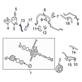 Honda OE - Power Steering Reservoir Hose