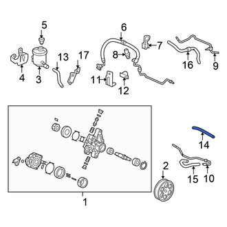 Honda OE - Power Steering Return Hose