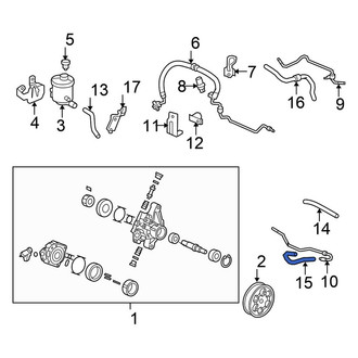 Honda OE - Power Steering Return Hose