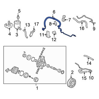 Honda OE - Power Steering Pressure Hose