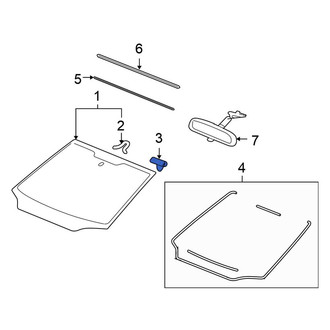 Honda OE - Front Windshield Clip