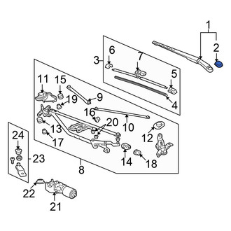 Honda OE - Wiper Arm Cap