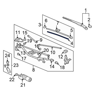 Honda OE - Right Wiper Blade Refill