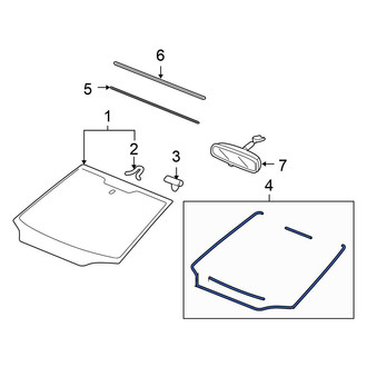 Honda OE - Front Windshield Seal