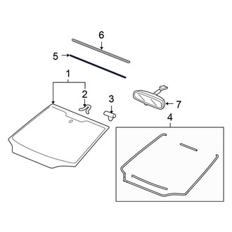 Honda OE - Upper Windshield Spacer
