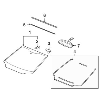 Honda OE - Windshield - Glass (DX / EX / GX / LX Sedan)