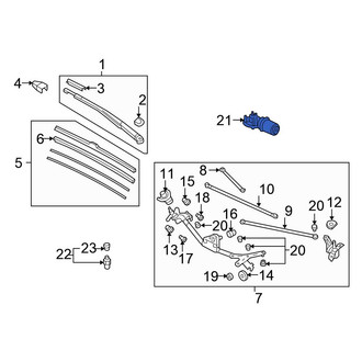 Honda OE - Wiper Motor