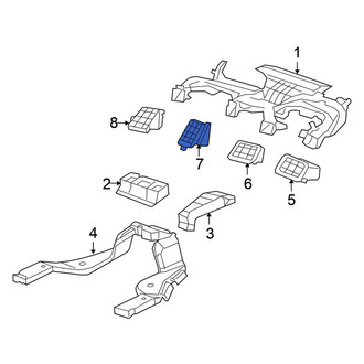 Honda OE - Right Inner Dashboard Air Vent