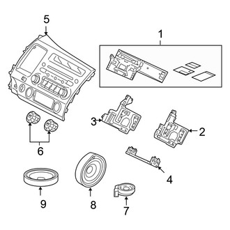 Honda OE - Instrument Panel - Sound System (DX / EX / EX-L / GX / LX / LX-S Sedan)